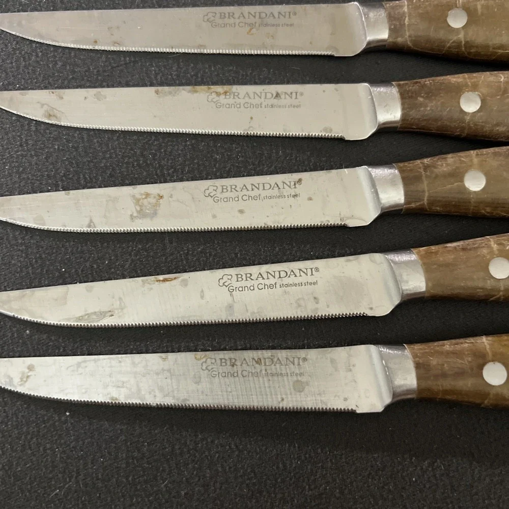Brandani Grand Chef Stainless‎ Steel Knifes Lot Of 7